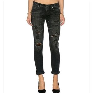 Agolde Chloe Black Straight Jeans  Size 26